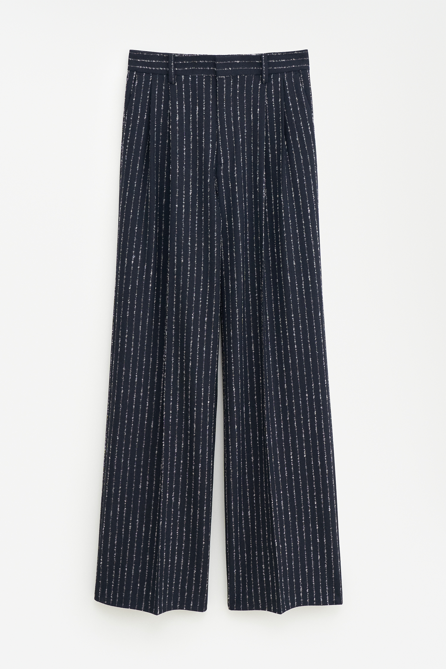 Filippa K Darcey Pinstripe Trousers In Black